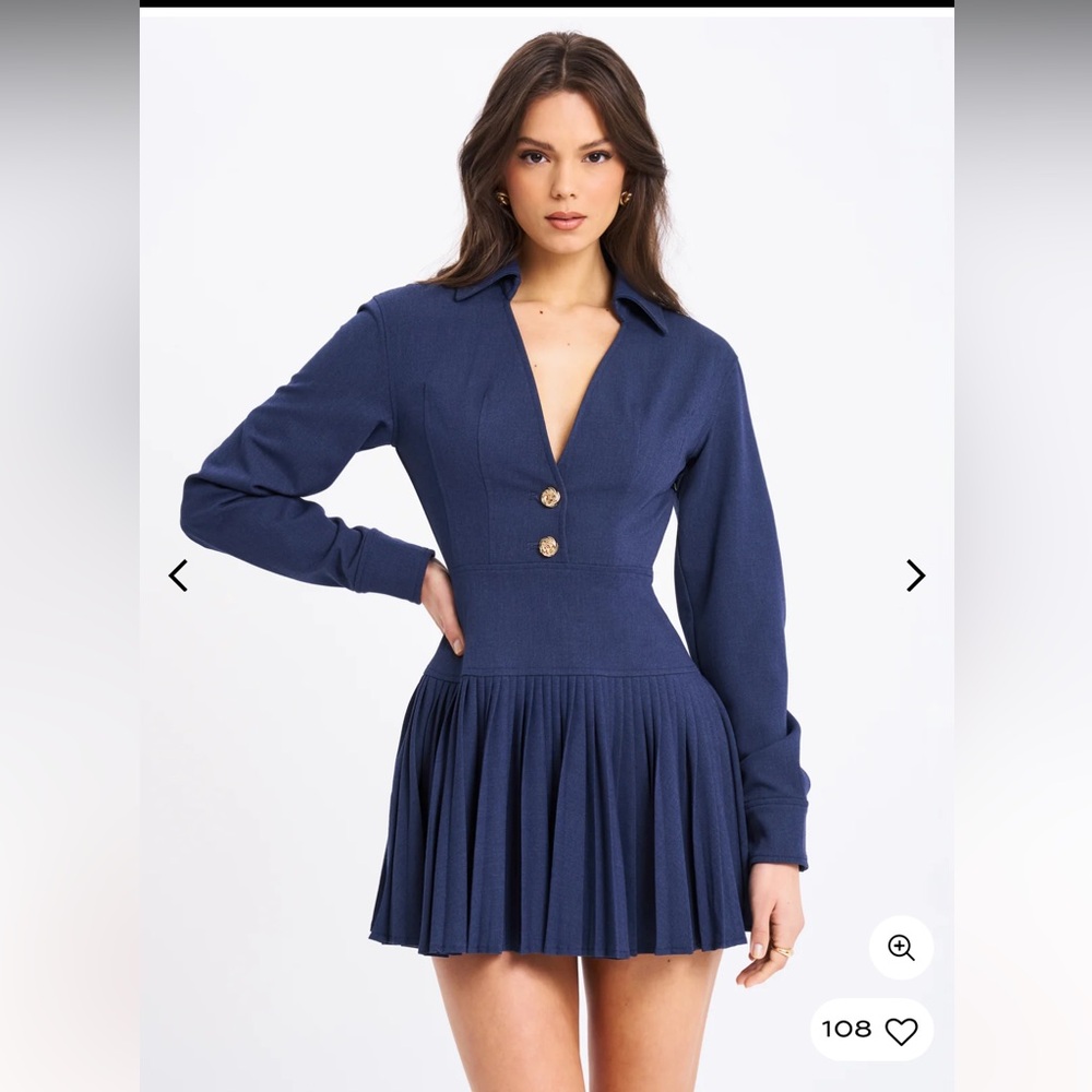 Elegant Navy Blue Dress